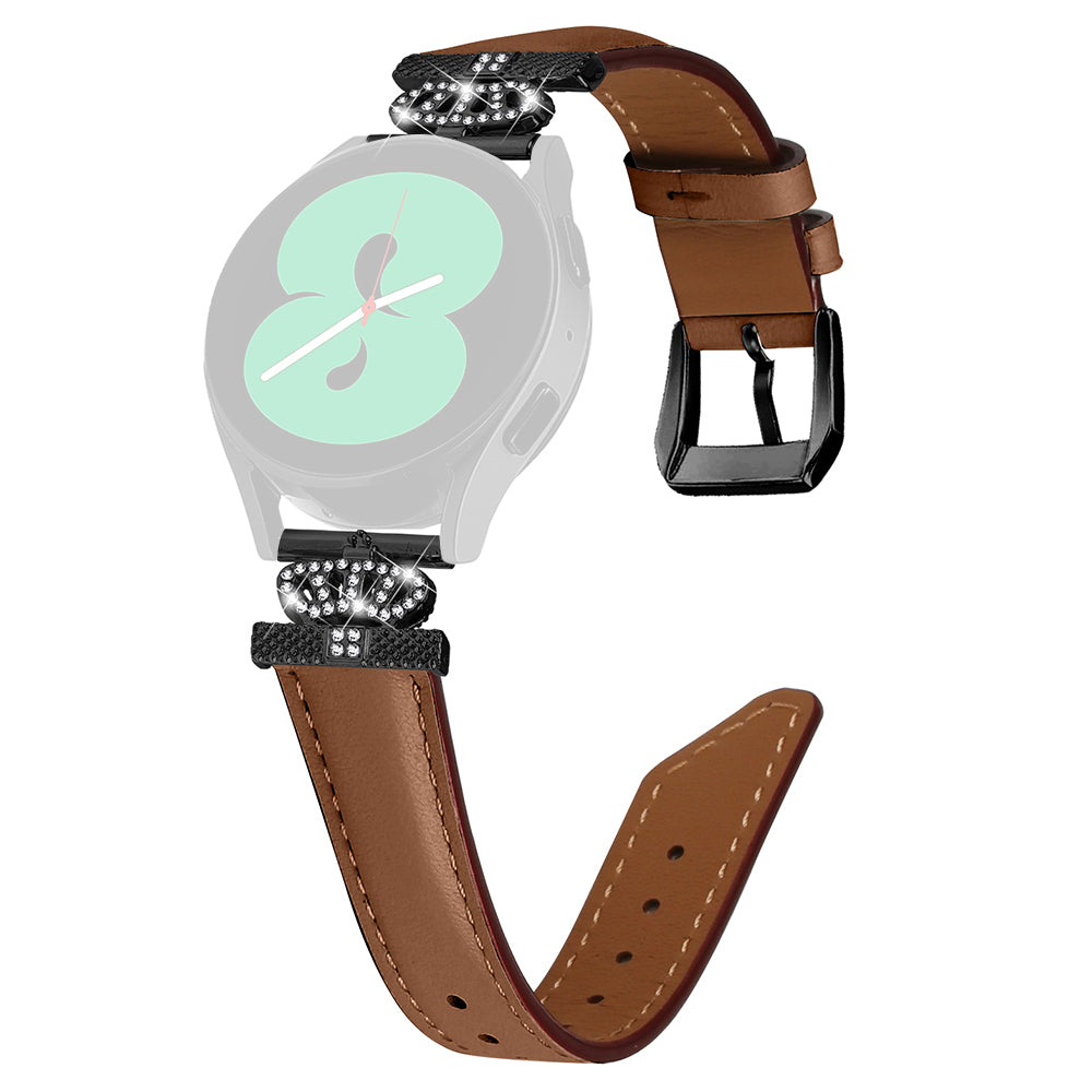Crown Rhinestone Band for Samsung Galaxy Watch3 41mm 45mm Watch 5 40mm 44mm Slim 20mm Watch Strap with Black Buckle Crown Rhinestone Band for Samsung Galaxy Watch3 41mm 45mm Watch 5 40mm 44mm Slim 20mm Watch Strap with Black Buckle
